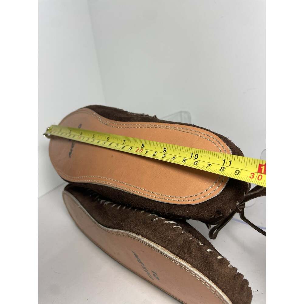 Vintage Artisan Made Mexico Suede Moccasin Boots Fringe Concho Women's 10 EUC - Picture 6 of 8